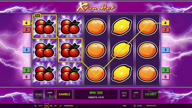 Характеристики слота Xtra Hot 4