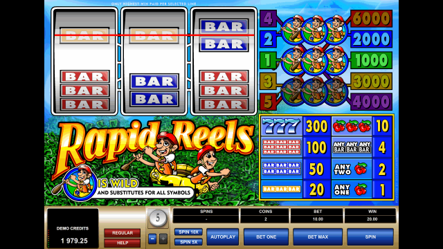 Бонусная игра Rapid Reels 6
