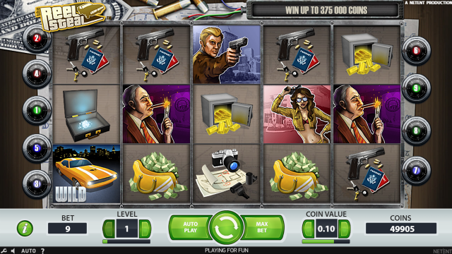 Игровой интерфейс Reel Steal 10