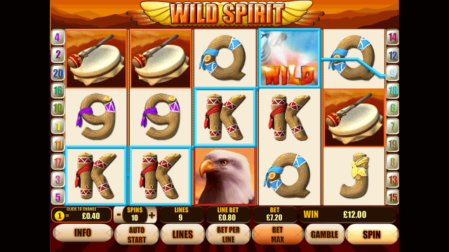 Характеристики слота Wild Spirit 9